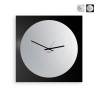Horloge murale avec miroir rond cadre design moderne Narciso Promotion