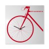 Horloge murale carrée 80x80cm design vélo Bike On Big Remises