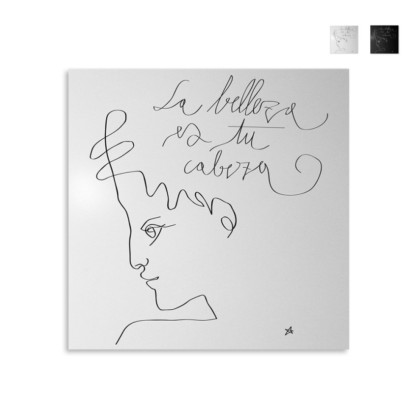 Tableau magnétique mural décoratif moderne Belleza es tu cabeza Promotion Tableau magnétique mural décoratif moderne Belleza es tu cabeza Promotion