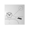 Horloge murale Vespa Scooter avec tableau magnétique et porte-clés Remises