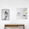 Horloge murale Vespa Scooter avec tableau magnétique et porte-clés Modèle