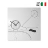 Horloge murale Vespa Scooter avec tableau magnétique et porte-clés Offre