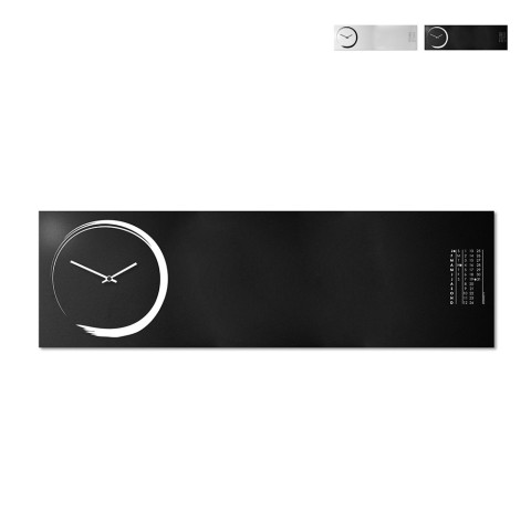Horloge murale design S-Enso avec tableau magnétique et calendrier horizontal Promotion