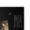 Horloge murale design S-Enso avec tableau magnétique et calendrier horizontal Choix