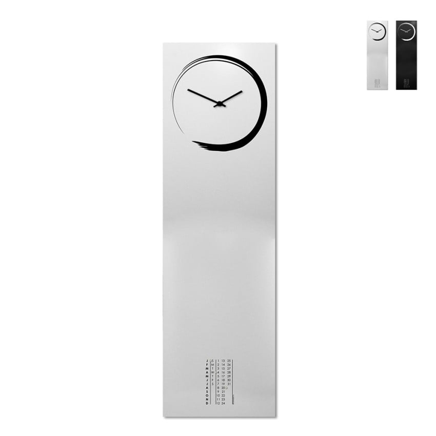 Tableau mural magnétique avec horloge verticale et calendrier design S-Enso Choix Tableau mural magnétique avec horloge verticale et calendrier design S-Enso Choix