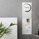 Tableau mural magnétique avec horloge verticale et calendrier design S-Enso Modèle