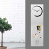Tableau mural magnétique avec horloge verticale et calendrier design S-Enso Achat