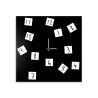 Horloge murale carrée 50x50cm design moderne avec chiffres magnétiques Changing Remises
