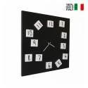 Horloge murale carrée 50x50cm design moderne avec chiffres magnétiques Changing Offre