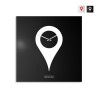 Horloge murale moderne carrée décorative 50x50cm You Are Here Promotion