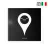 Horloge murale moderne carrée décorative 50x50cm You Are Here Offre