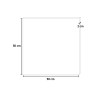 Horloge murale 50x50cm design moderne abstrait minimal Numbers Dimensions