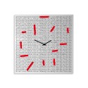 Horloge murale moderne décorative carrée pour salon Crossword Vente