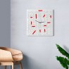Horloge murale moderne décorative carrée pour salon Crossword Catalogue