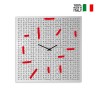 Horloge murale moderne décorative carrée pour salon Crossword Offre