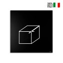 Horloge murale carrée 50x50 cm design géométrique minimal Cube Vente