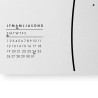 Horloge murale carrée calendrier design moderne fleur Papavero Remises