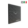 Horloge murale 50x50cm design moderne ardoise magnétique Nice Time Offre