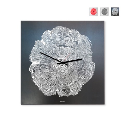 Horloge murale carrée design moderne minimaliste Tree of Life Promotion
