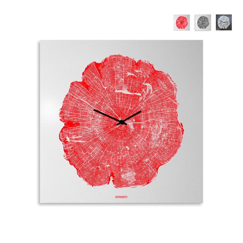 Horloge murale carrée design moderne minimaliste Tree of Life Horloge murale carrée design moderne minimaliste Tree of Life