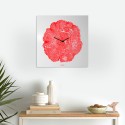 Horloge murale carrée design moderne minimaliste Tree of Life 