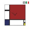 Horloge murale design moderne tableau magnétique Mondrian Big Vente