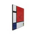 Horloge murale design moderne tableau magnétique Mondrian Big Remises