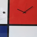 Horloge murale design moderne tableau magnétique Mondrian Big Réductions