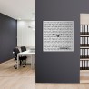 Horloge murale 80x80cm design moderne tableau magnétique Nice Time Big Réductions