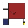 Horloge murale design moderne tableau magnétique Mondrian Big Offre