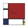 Mondrian Grand tableau magnétique horloge murale design moderne Offre