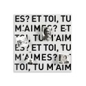 Tableau magnétique mural décoratif romantique Et-toi, tu m'aimes? Remises
