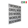 Tableau magnétique carré 50x50cm mural design moderne Words Vente