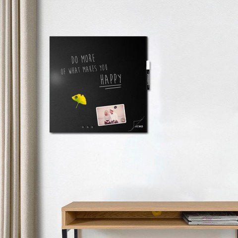 Tableau magnétique mural carré 50x50cm moderne multifonction Mémo Promotion