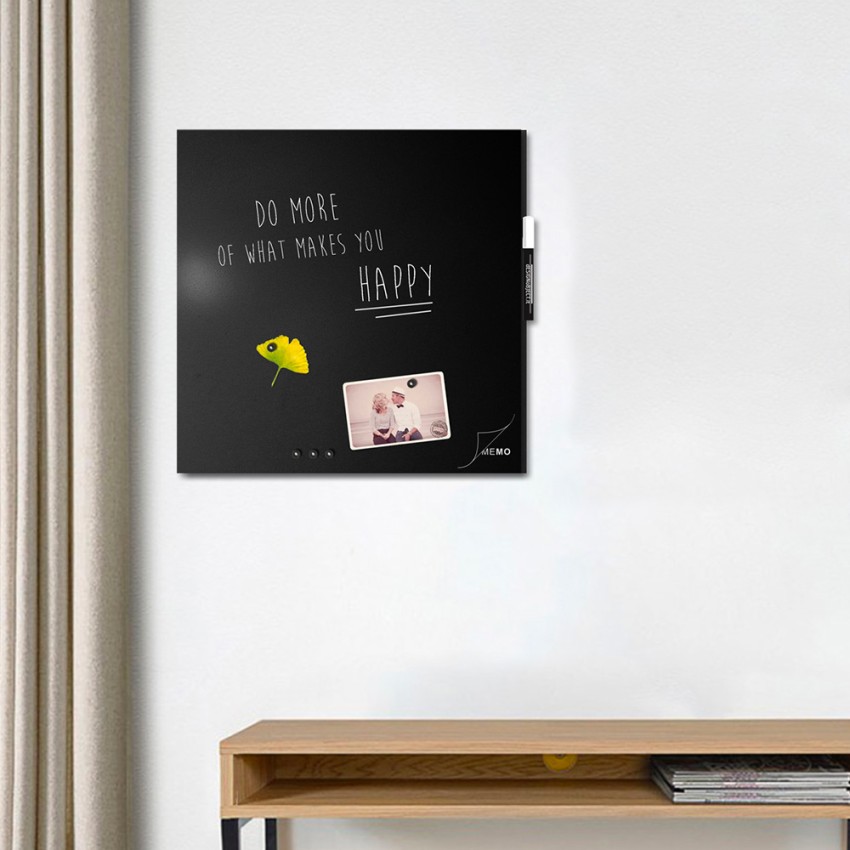 Tableau magnétique mural carré 50x50cm moderne multifonction Mémo Promotion