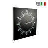 Horloge murale carrée design moderne minimaliste 50x50cm Only Hours Vente