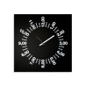 Horloge murale carrée design moderne minimaliste 50x50cm Only Hours Offre