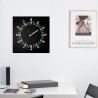 Horloge murale carrée design moderne minimaliste 50x50cm Only Hours Promotion