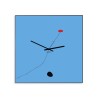 Horloge murale carrée design moderne colorée art Mirò Offre