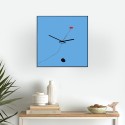 Horloge murale carrée design moderne colorée art Mirò Promotion