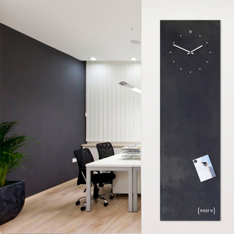 Post It Industrial Horloge murale verticale magnétique Promotion