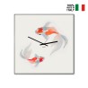 Horloge murale style japonais design moderne poissons Koi Vente