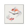 Horloge murale style japonais design moderne poissons Koi Offre