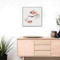 Horloge murale style japonais design moderne poissons Koi Promotion