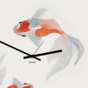 Horloge murale style japonais design moderne poissons Koi Remises