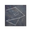 Horloge murale 50x50cm design moderne minimal Time Line Industrial Offre
