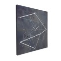 Horloge murale 50x50cm design moderne minimal Time Line Industrial Remises