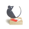 Porte-clés anneaux presse-papiers table bois fer aimant Topo Remises