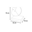 Porte-clés anneaux presse-papiers table bois fer aimant Topo Réductions