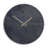 Horloge murale noire et or design moderne minimaliste ronde Black Moon Offre
